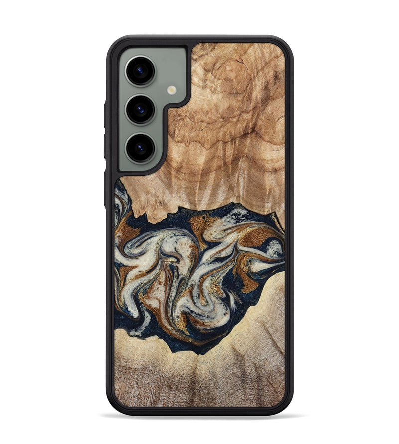 Galaxy S24 Plus Wood Phone Case - Ole (Teal & Gold, 788011)