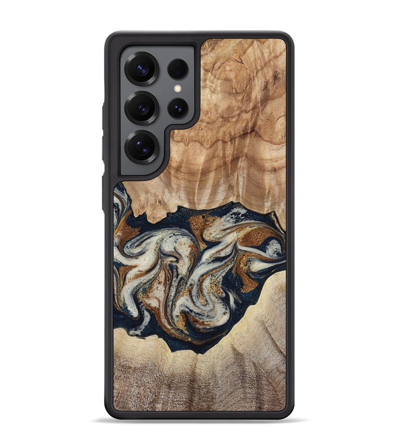 Galaxy S25 Ultra Wood Phone Case - Ole (Teal & Gold, 788011)