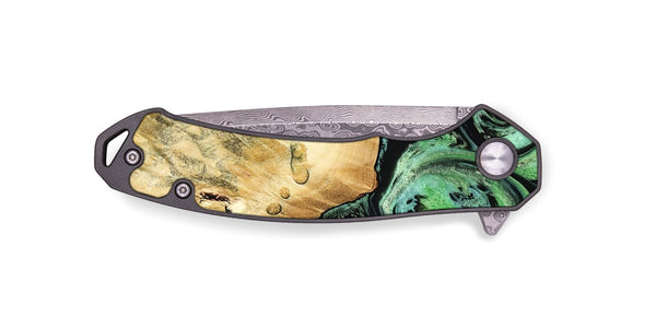 EDC Wood Pocket Knife - Pierce (Green, 788030)