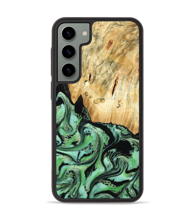 Galaxy S23 Plus Wood Phone Case - Pierce (Green, 788030)