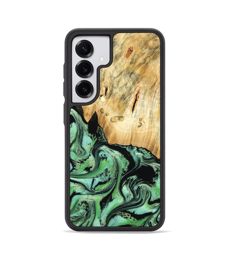 Galaxy S25 Wood Phone Case - Pierce (Green, 788030)