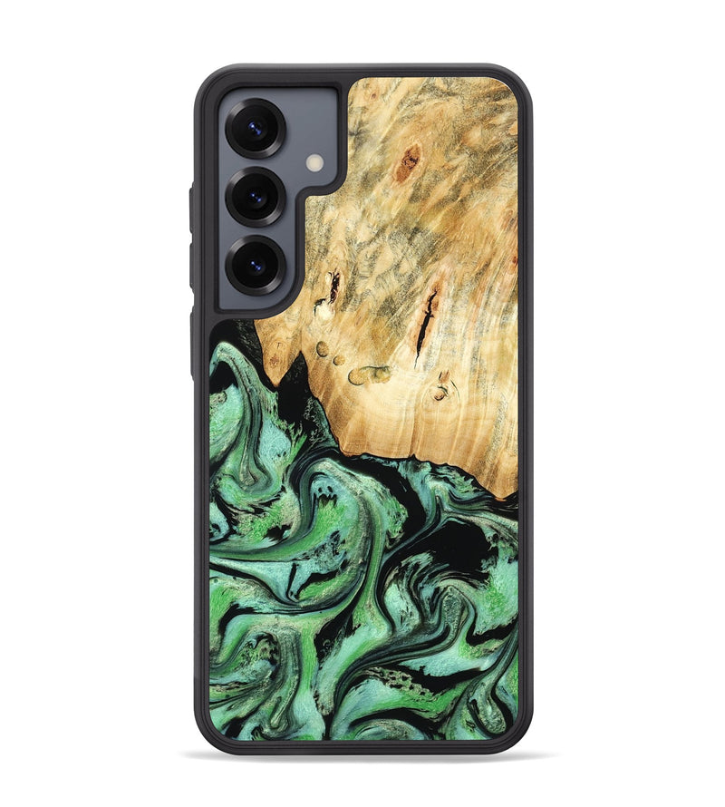 Galaxy S25 Plus Wood Phone Case - Pierce (Green, 788030)
