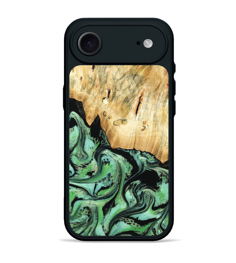 iPhone 17 Air Wood Phone Case - Pierce (Green, 788030)