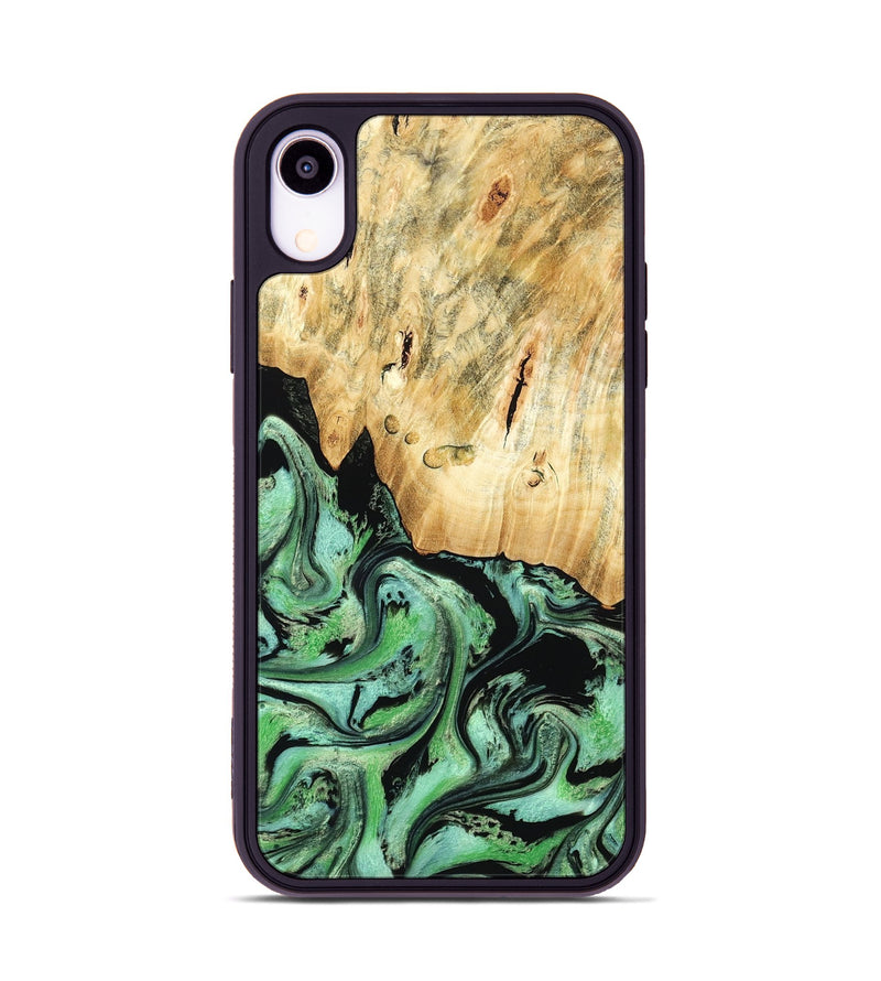 iPhone Xr Wood Phone Case - Pierce (Green, 788030)
