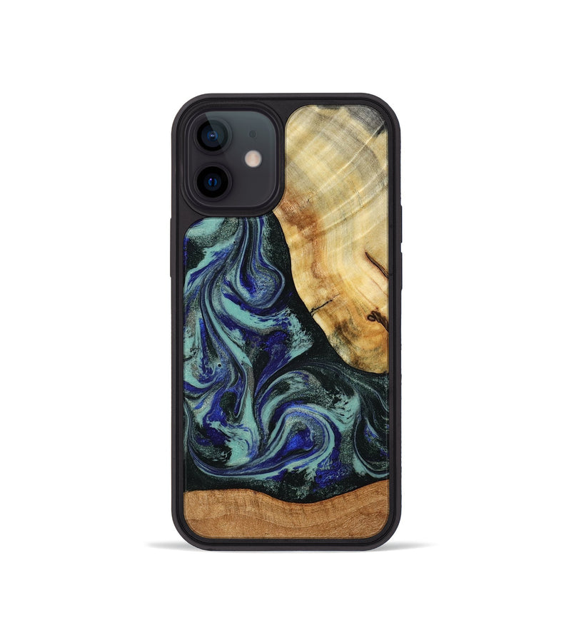 iPhone 12 mini Wood Phone Case - Tod (Green, 788034)