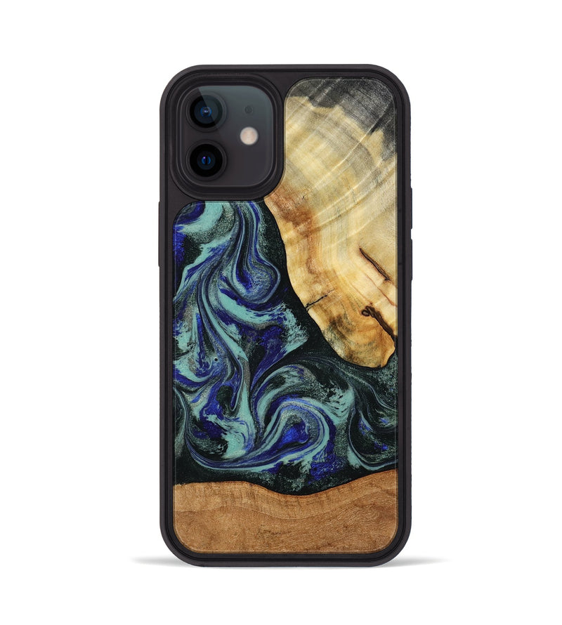 iPhone 12 Wood Phone Case - Tod (Green, 788034)