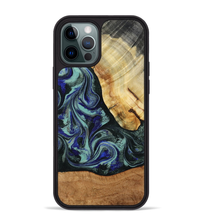 iPhone 12 Pro Max Wood Phone Case - Tod (Green, 788034)