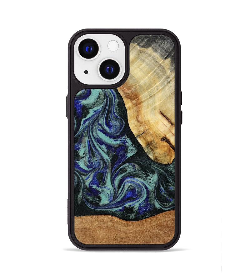 iPhone 13 Wood Phone Case - Tod (Green, 788034)