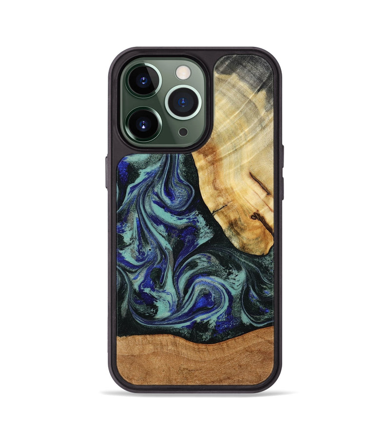 iPhone 13 Pro Wood Phone Case - Tod (Green, 788034)