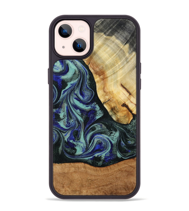 iPhone 14 Plus Wood Phone Case - Tod (Green, 788034)