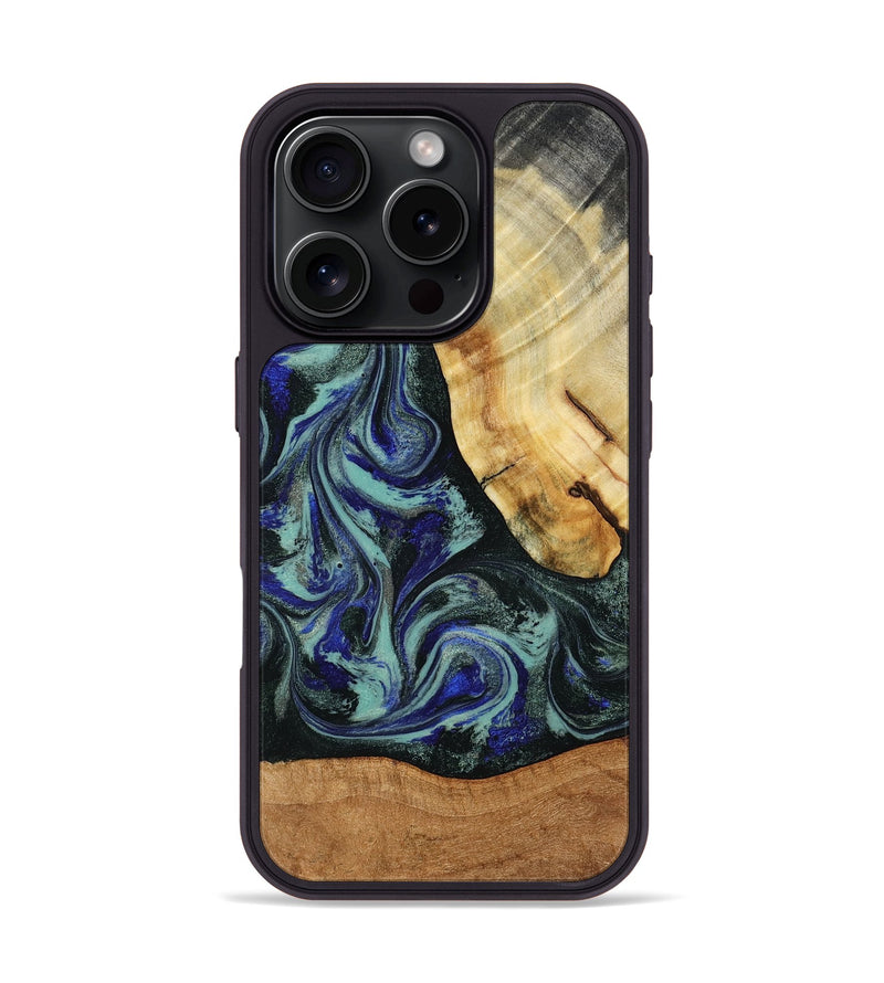 iPhone 16 Pro Wood Phone Case - Tod (Green, 788034)