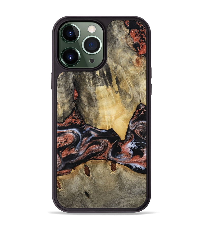 iPhone 13 Pro Max Wood Phone Case - Lorri (Black & White, 788148)