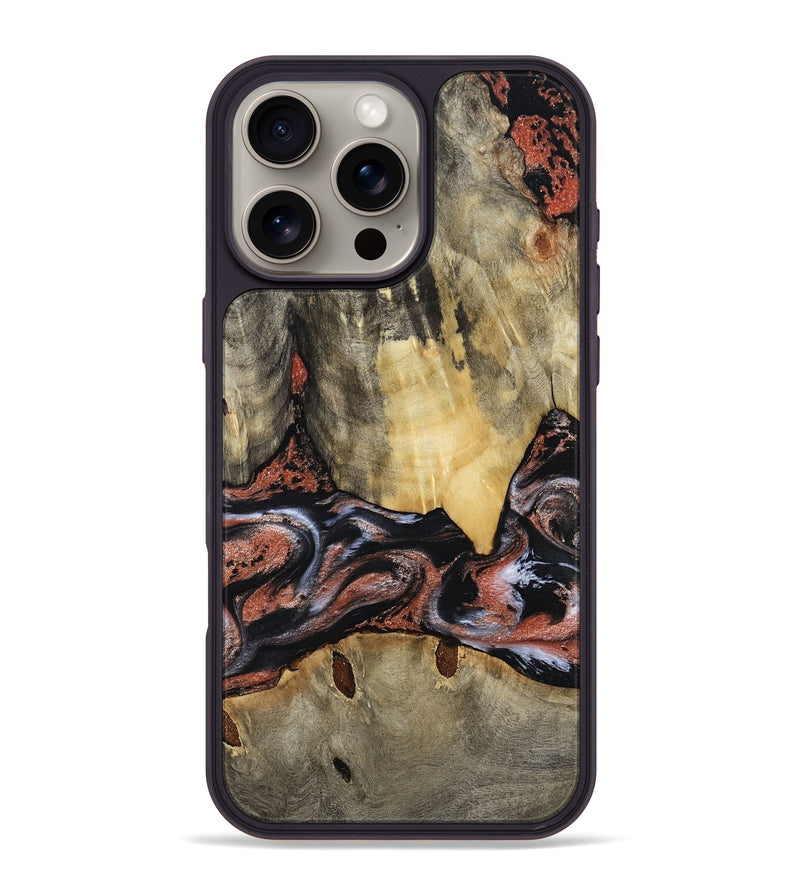 iPhone 16 Pro Max Wood Phone Case - Lorri (Black & White, 788148)