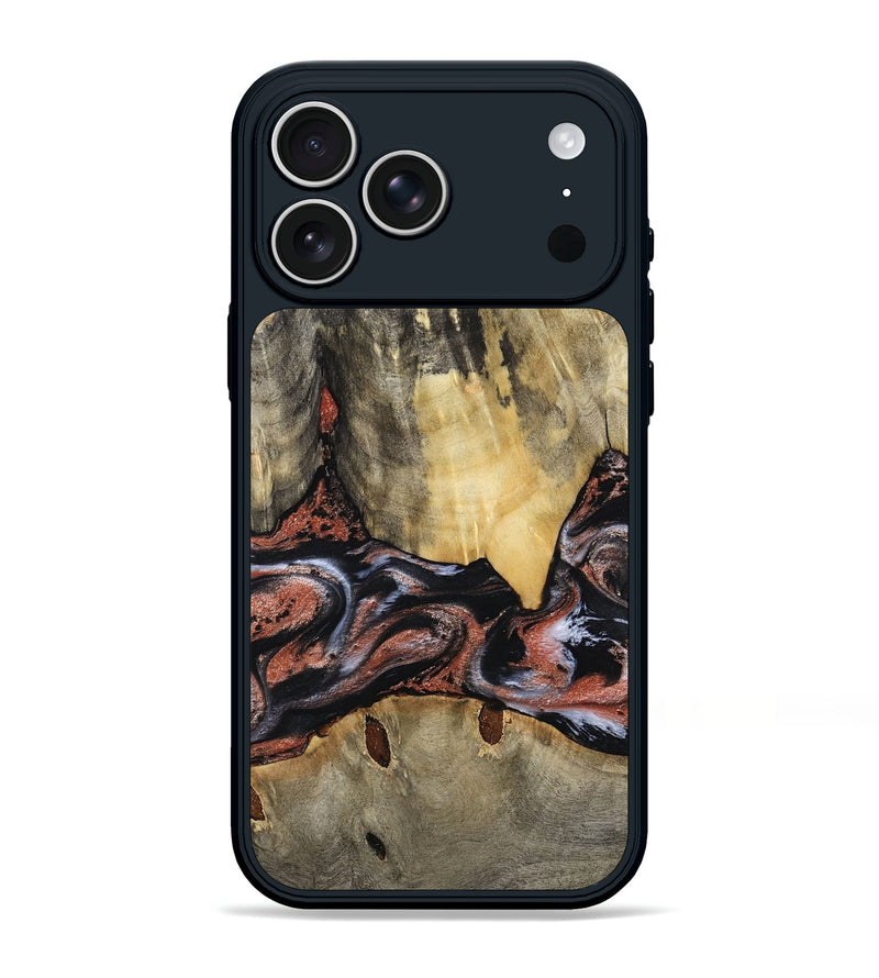 iPhone 17 Pro Max Wood Phone Case - Lorri (Black & White, 788148)