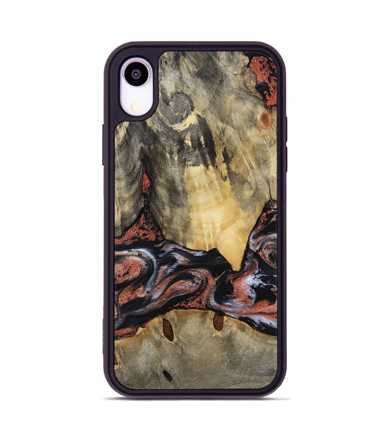 iPhone Xr Wood Phone Case - Lorri (Black & White, 788148)