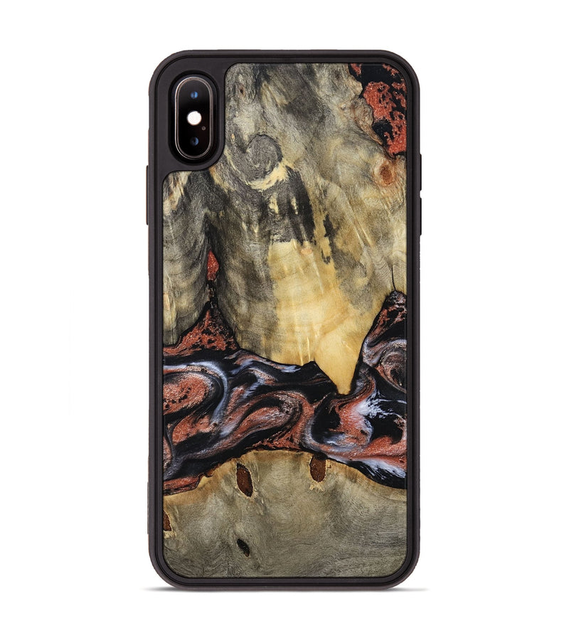 iPhone Xs Max Wood Phone Case - Lorri (Black & White, 788148)