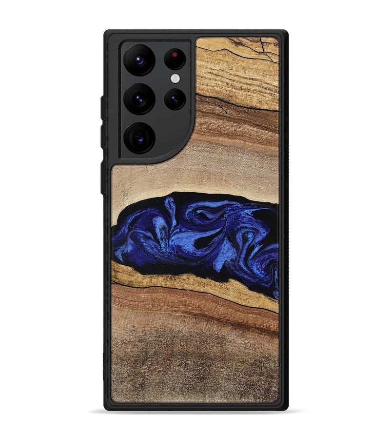Galaxy S22 Ultra Wood Phone Case - Denzel (Blue, 788172)