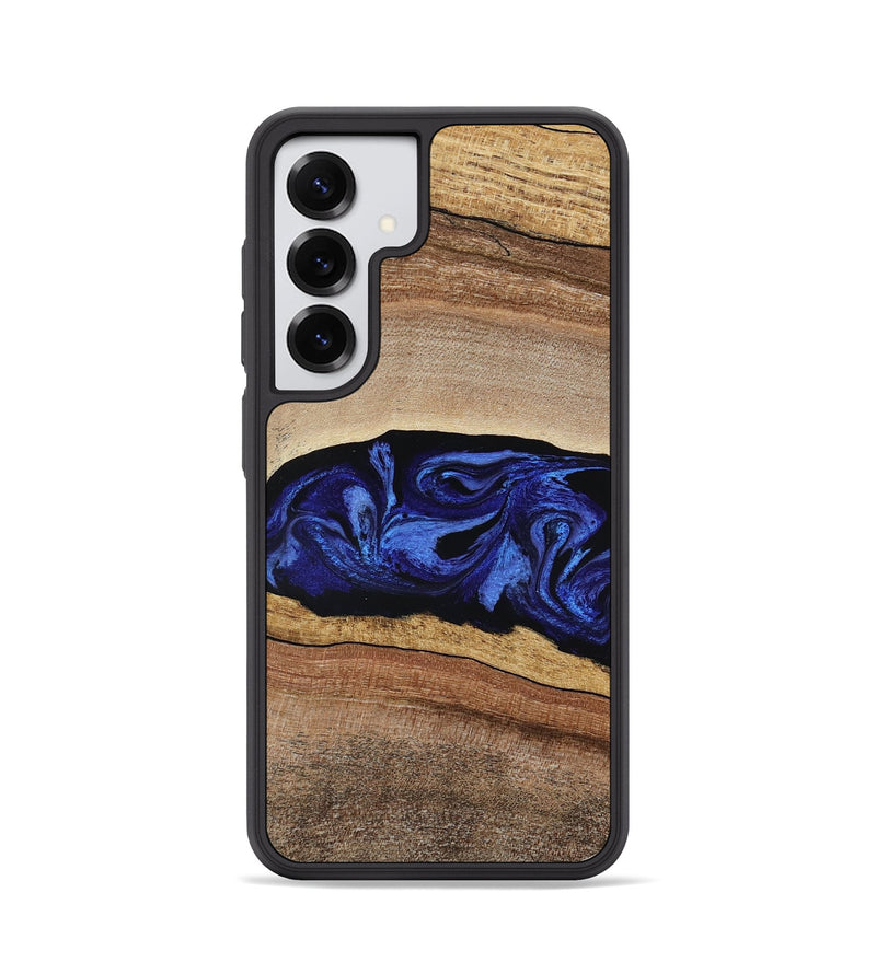 Galaxy S25 Wood Phone Case - Denzel (Blue, 788172)