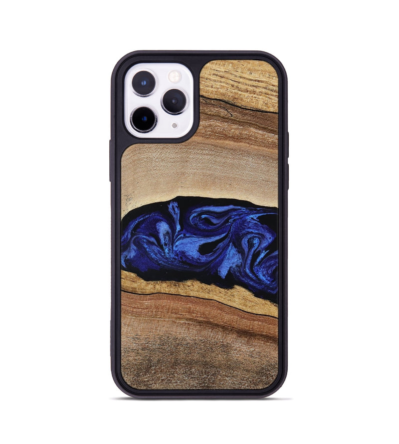 iPhone 11 Pro Wood Phone Case - Denzel (Blue, 788172)
