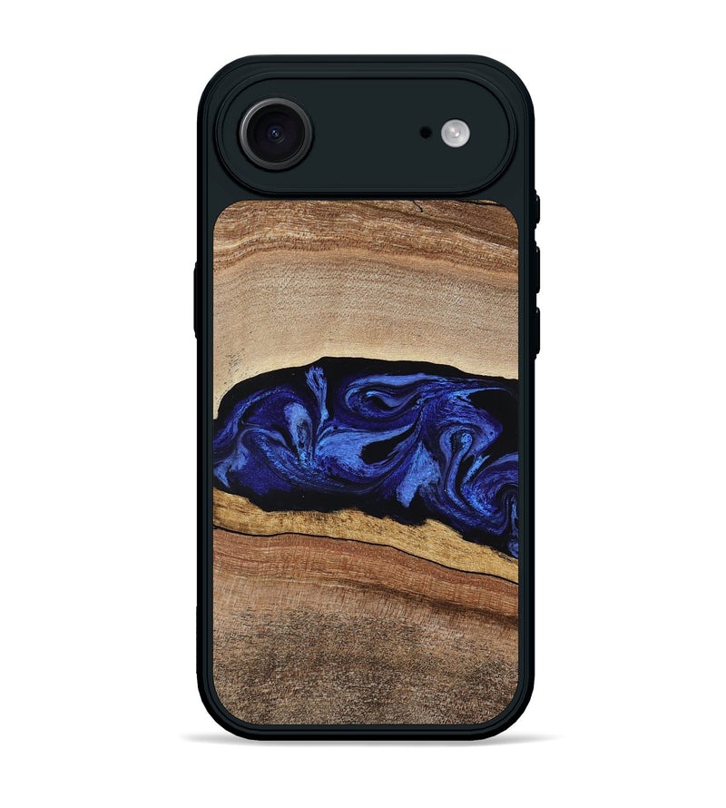 iPhone 17 Air Wood Phone Case - Denzel (Blue, 788172)