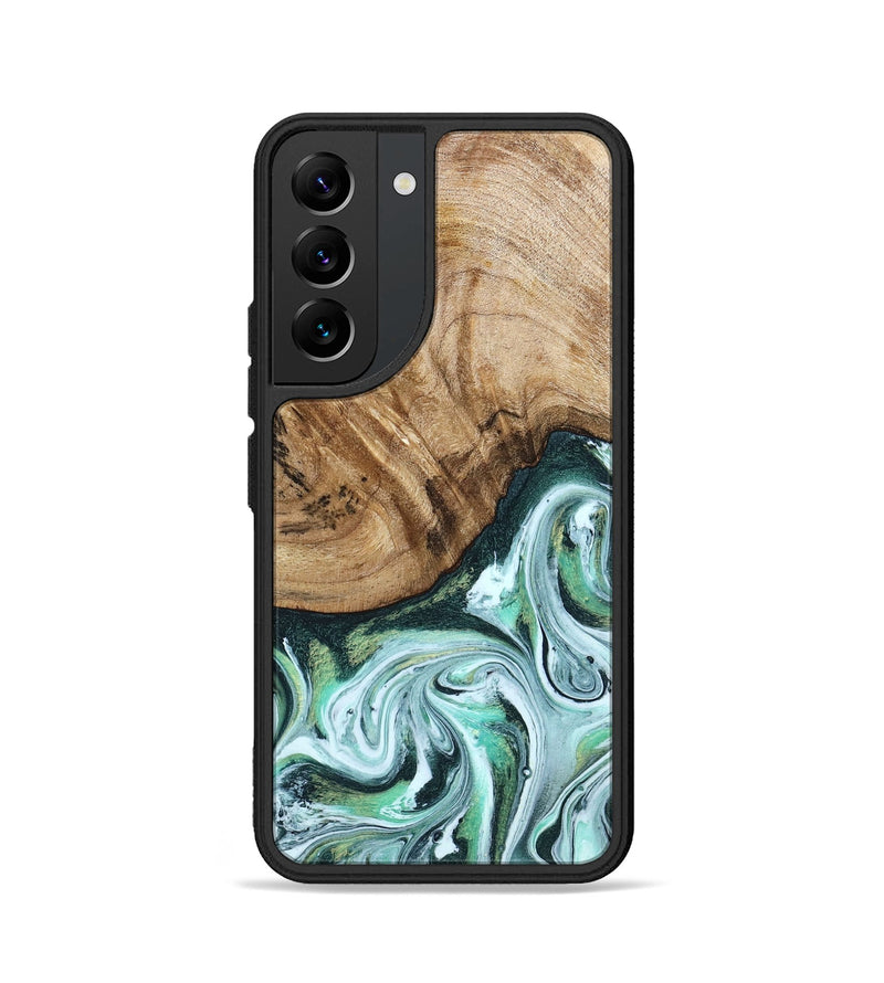 Galaxy S22 Wood Phone Case - Doris (Green, 788175)