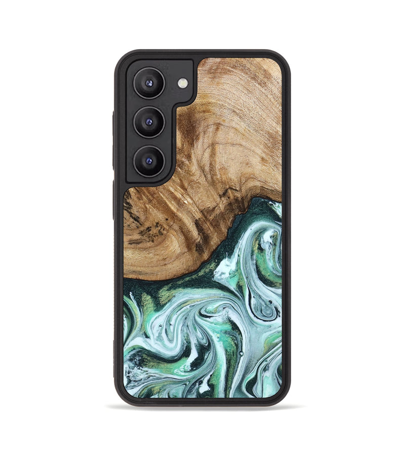 Galaxy S23 Wood Phone Case - Doris (Green, 788175)