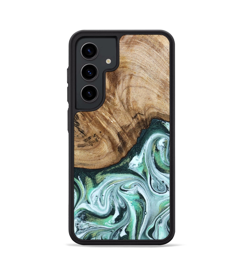 Galaxy S24 Wood Phone Case - Doris (Green, 788175)