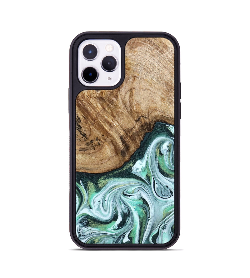 iPhone 11 Pro Wood Phone Case - Doris (Green, 788175)