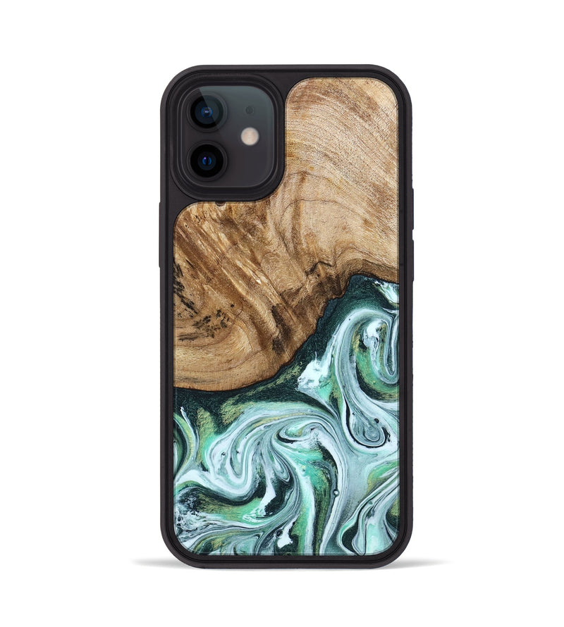 iPhone 12 Wood Phone Case - Doris (Green, 788175)