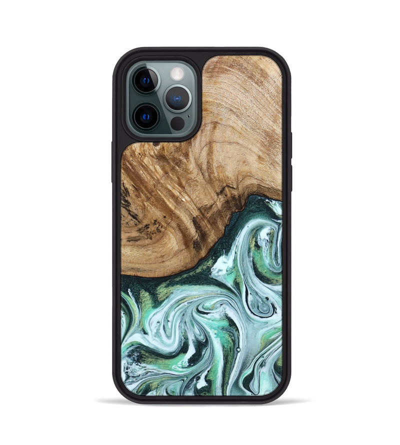 iPhone 12 Pro Wood Phone Case - Doris (Green, 788175)