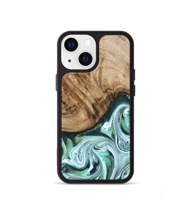 iPhone 13 mini Wood Phone Case - Doris (Green, 788175)
