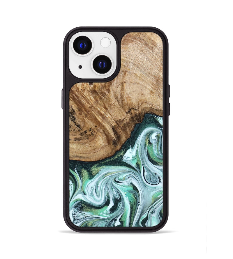 iPhone 13 Wood Phone Case - Doris (Green, 788175)