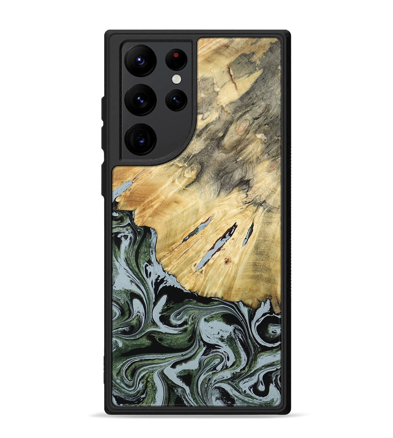 Galaxy S22 Ultra Wood Phone Case - Colonel (Green, 788181)