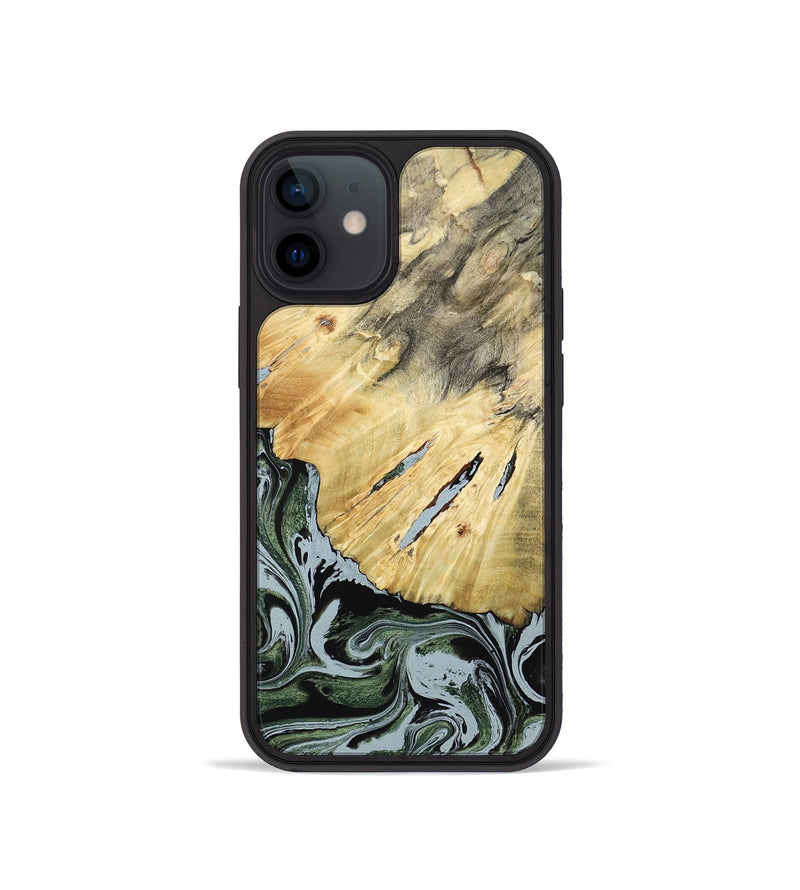 iPhone 12 mini Wood Phone Case - Colonel (Green, 788181)