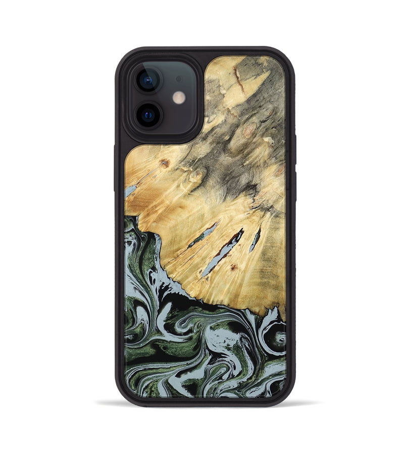 iPhone 12 Wood Phone Case - Colonel (Green, 788181)
