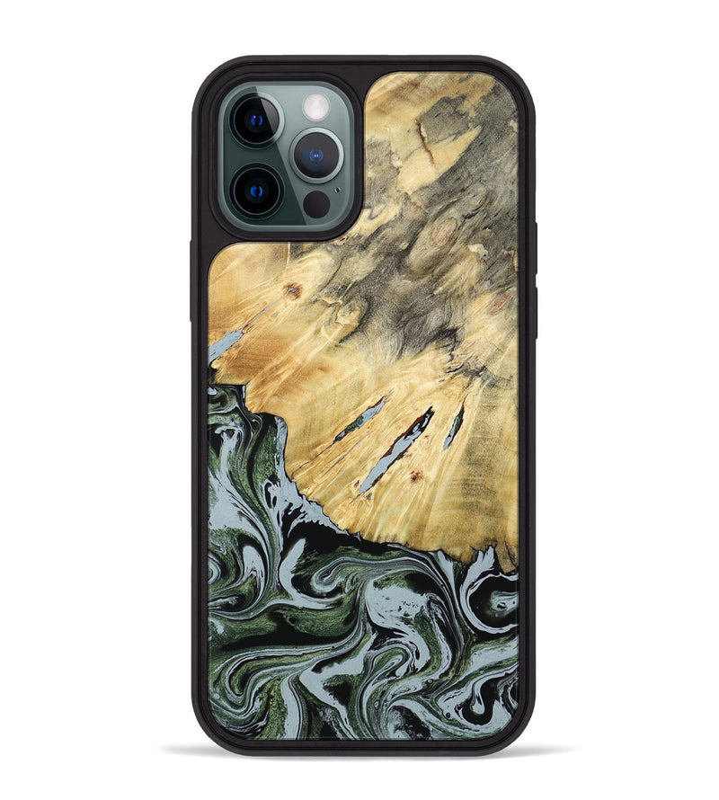 iPhone 12 Pro Max Wood Phone Case - Colonel (Green, 788181)