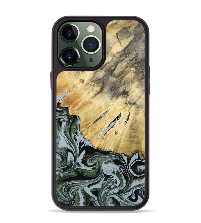 iPhone 13 Pro Max Wood Phone Case - Colonel (Green, 788181)