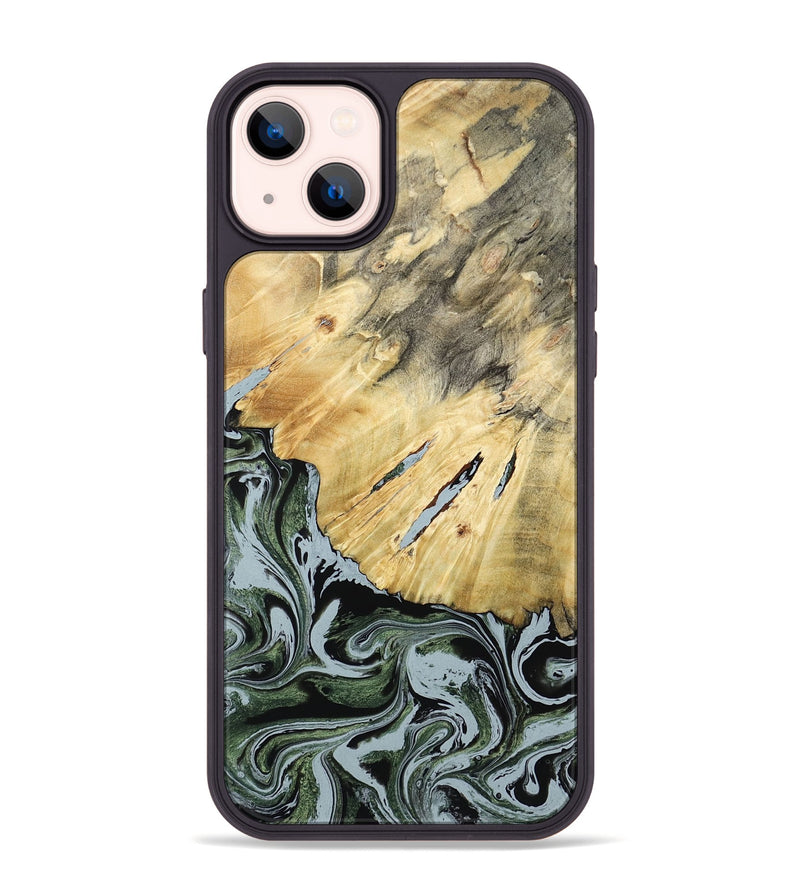 iPhone 14 Plus Wood Phone Case - Colonel (Green, 788181)