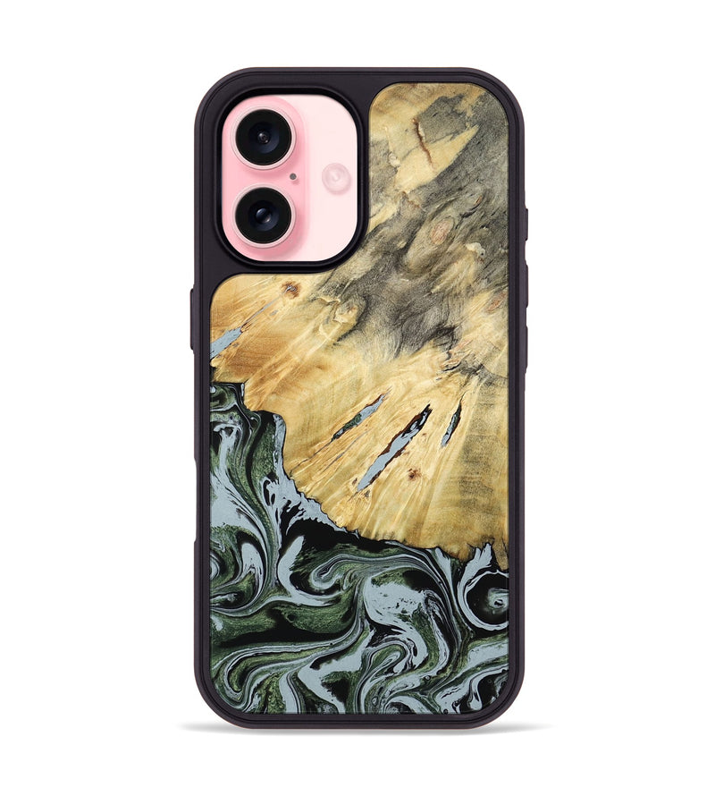 iPhone 16 Wood Phone Case - Colonel (Green, 788181)