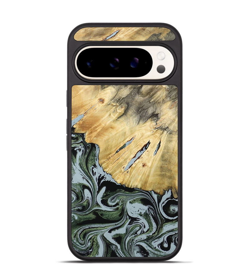 Pixel 9 Pro Wood Phone Case - Colonel (Green, 788181)