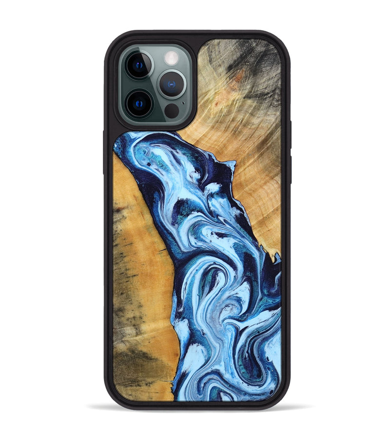 iPhone 12 Pro Max Wood Phone Case - Admiral (Blue, 788206)