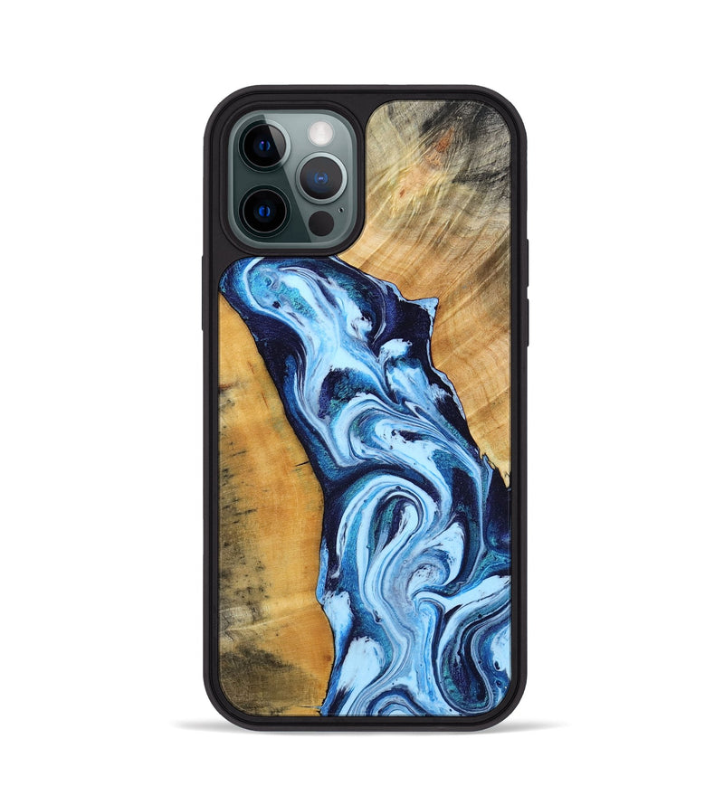 iPhone 12 Pro Wood Phone Case - Admiral (Blue, 788206)