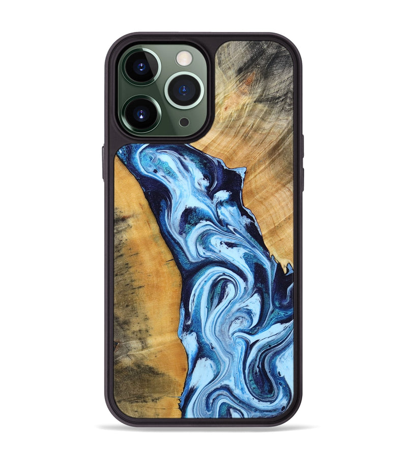 iPhone 13 Pro Max Wood Phone Case - Admiral (Blue, 788206)