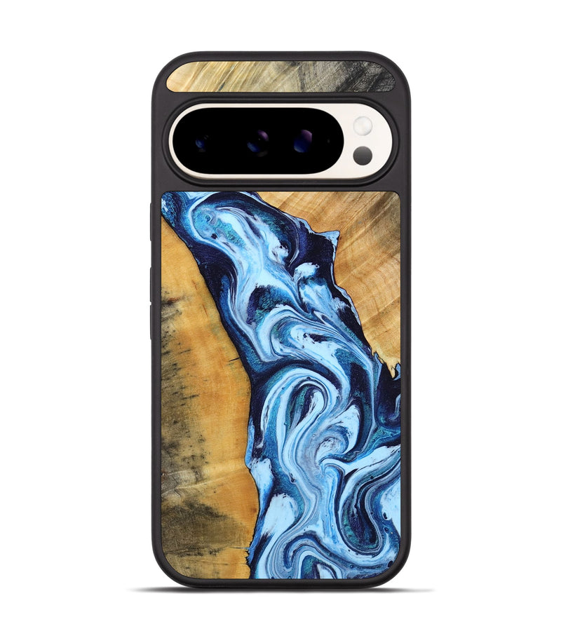 Pixel 9 Pro Wood Phone Case - Admiral (Blue, 788206)