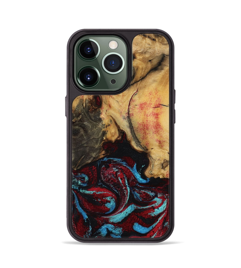 iPhone 13 Pro Wood Phone Case - Tena (Red, 788334)