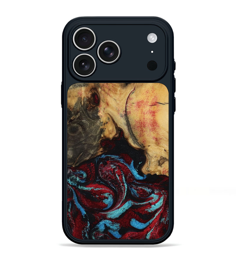 iPhone 17 Pro Max Wood Phone Case - Tena (Red, 788334)