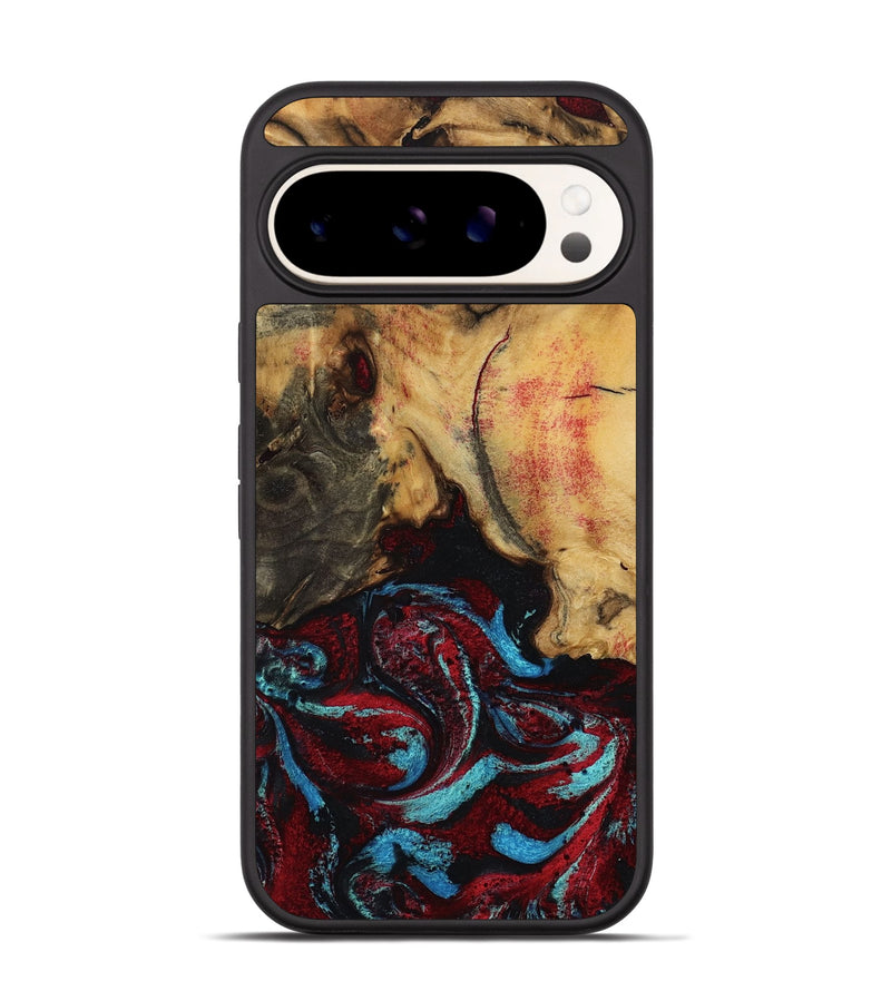 Pixel 9 Pro Wood Phone Case - Tena (Red, 788334)