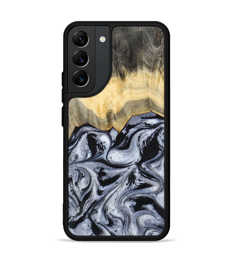 Galaxy S22 Plus Wood Phone Case - Krew (Black & White, 788343)
