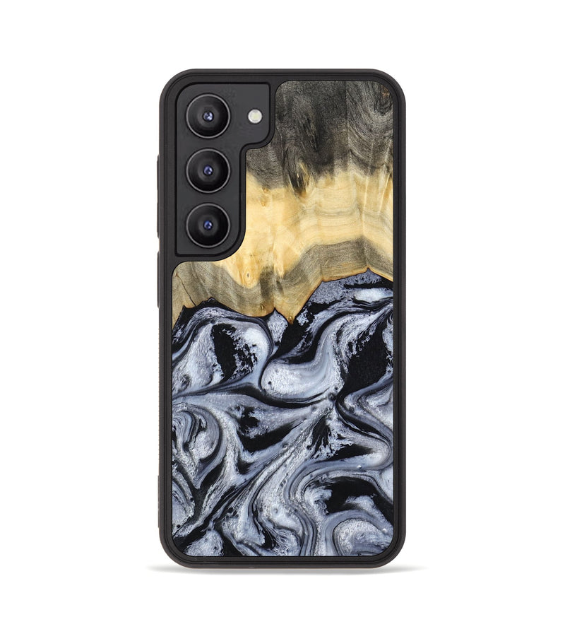 Galaxy S23 Wood Phone Case - Krew (Black & White, 788343)