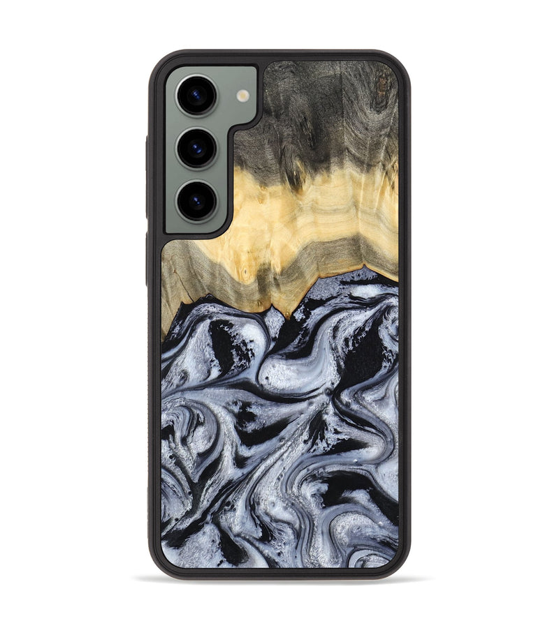 Galaxy S23 Plus Wood Phone Case - Krew (Black & White, 788343)